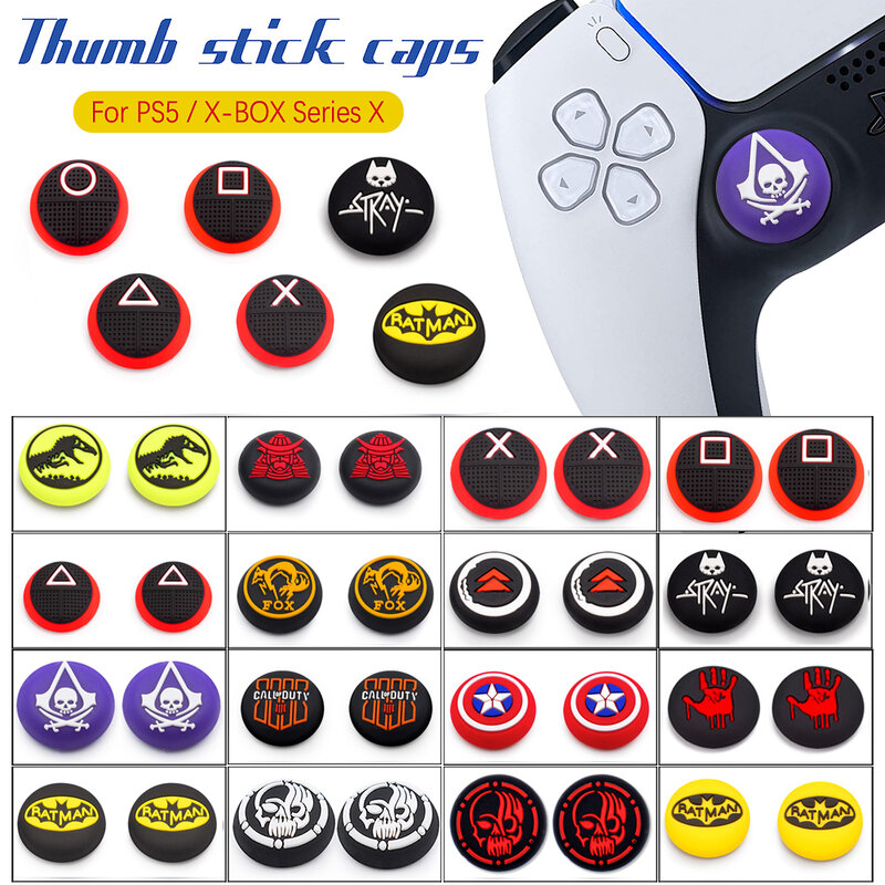 PS5 Thumbgrips Mũ Joystick Rocker Dành Cho PS4/PS5/XBOX Ngón Tay Cái Dính Mũ Phụ Kiện