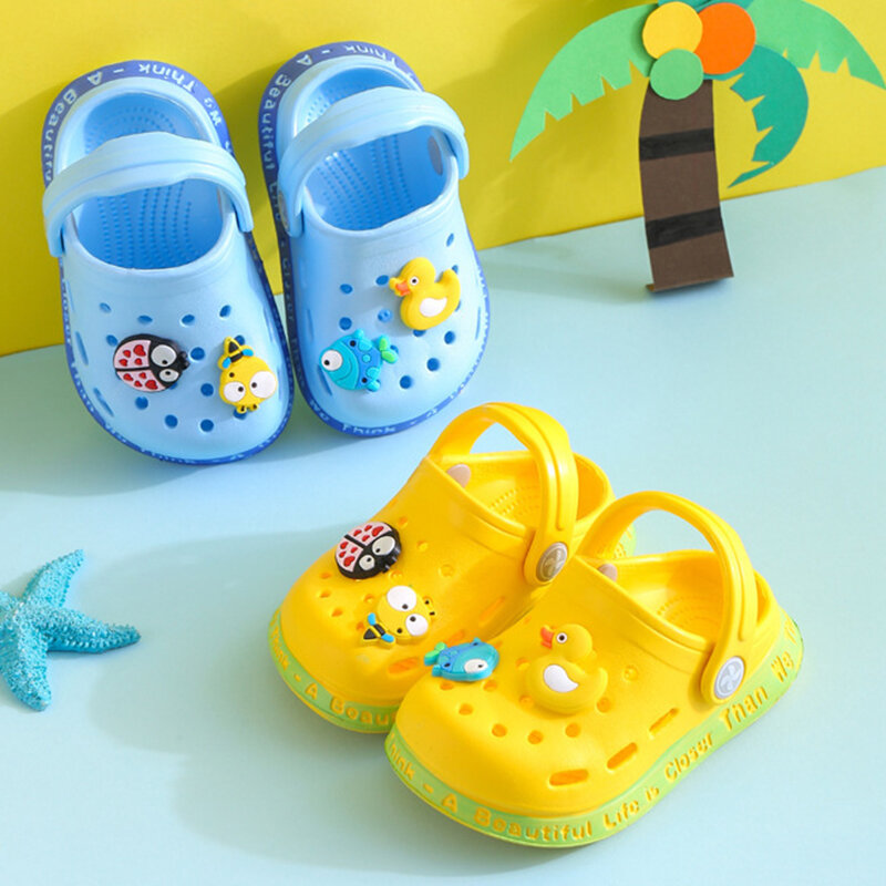 Sandali per bambini estivi ragazzi ragazze muli pantofole per bambini cartoni animati scarpe da giardino per bambini piatte estive per cartoni animati