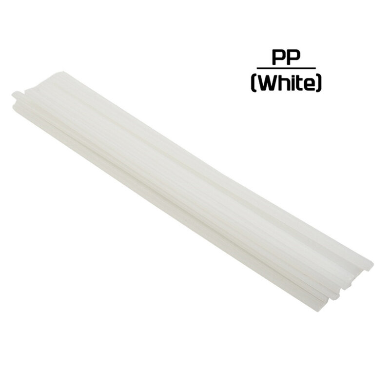 Bacchette per saldatura in plastica da 10 pezzi bacchette per saldatura ABS/PP/PVC/PE 5x2.5mm per saldatore in plastica forniture per saldatura per riparazione paraurti 20CM bianco