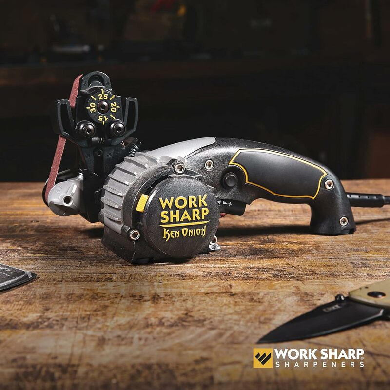 Work Sharp Knife & Tool Sharpener Ken Onion Edition with Blade Grinder Attachment
