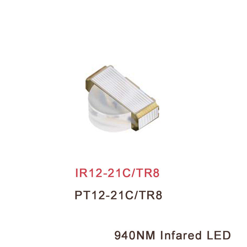 10PCS/LOT PT12-21C/TR8  IR12-21C/TR8 100% New Original  1206 SMD LED side infrared receiving tube transmitting tube 10PCS/LOT P