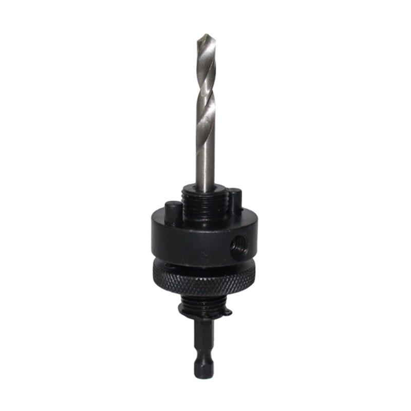 K1KA 1/4" Hex Shank Arbor for Hole Saw with 1/4" HSS Pilot Drill Fit Hole Saws 32-210mm