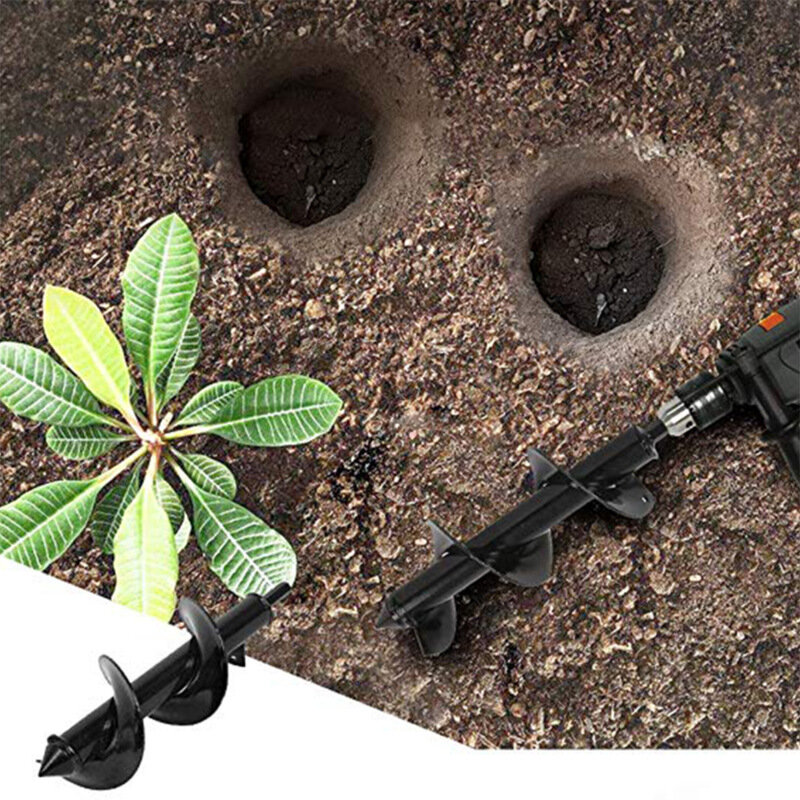 Bor Bit taman Set baja berkebun lubang alat pancing Spiral batang longgar tanah menggali lubang menanam bunga dan pohon tanaman