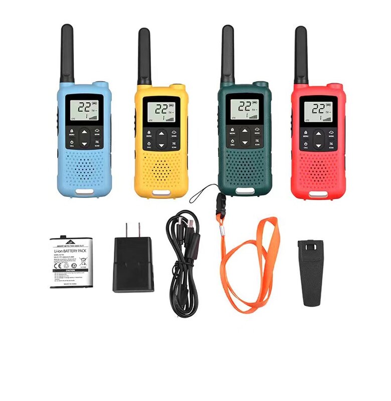 Baofeng BF-T22 Mini Walkie Talkie, Transmissor de Rádio Long Standby, USB, 16 canais, Hotel, Camping, 1Pc