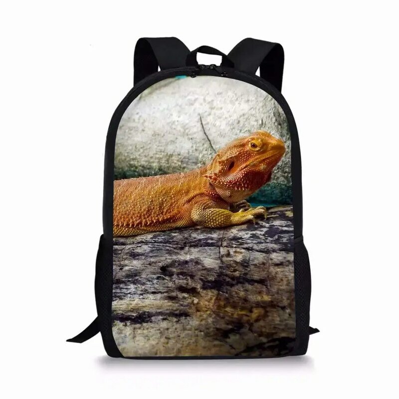 Детский рюкзак с принтом медвежьего дракона, повседневная сумка для книг для подростков, портфель на плечо для мальчиков и девочек, школьные ранцы