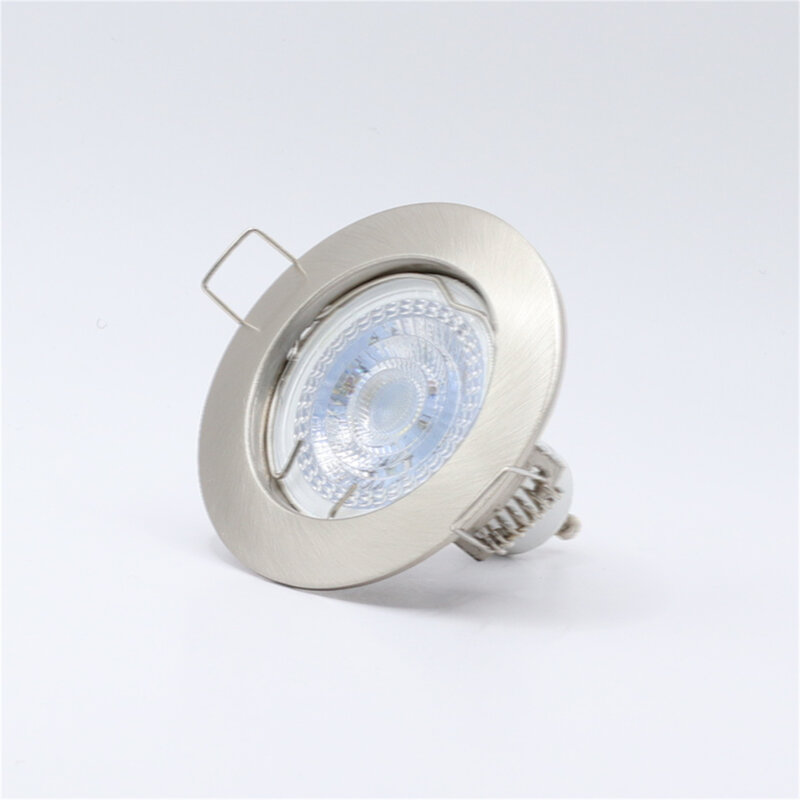 LED Downlight Lamp Holder Fixture, Anel Trim, recesso montagem, redondo, teto montagem, GU10, MR16
