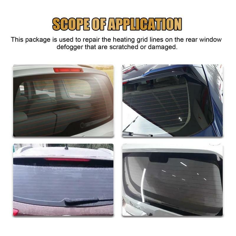 ชุดซ่อมกระจกรถด้านหลังละลายน้ำแข็งชุดซ่อมกระจกรถด้านหลังชุดซ่อมสายกริดหลังสำหรับ SUVs