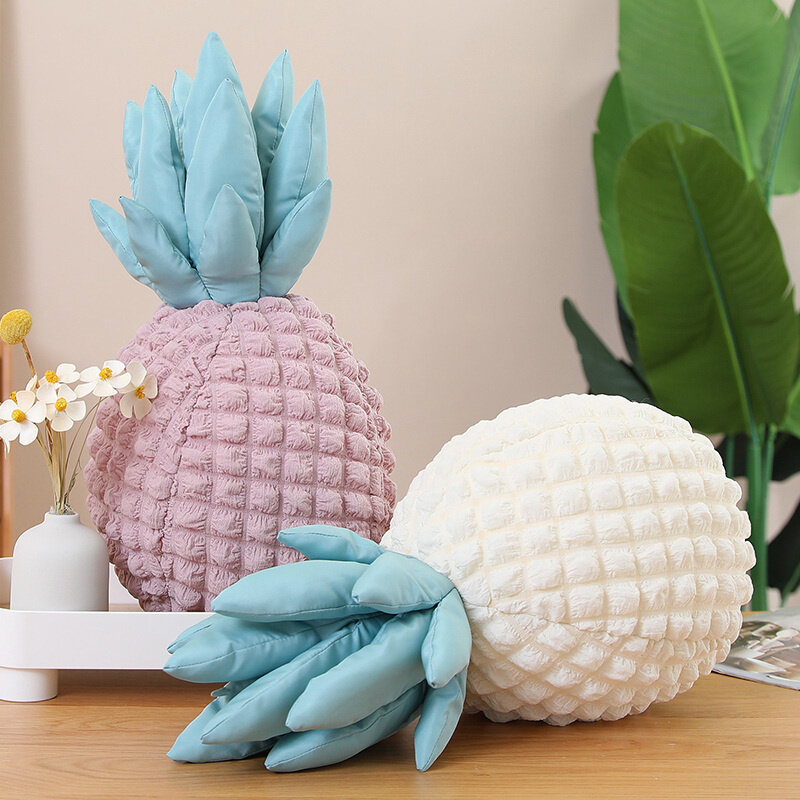 50cm Nice Simulation Fruit Pillow Sofa Chair Cushion Lovely Plush Pineapple Toys Soft Stuffed Plant Home Decoration Girls Gift