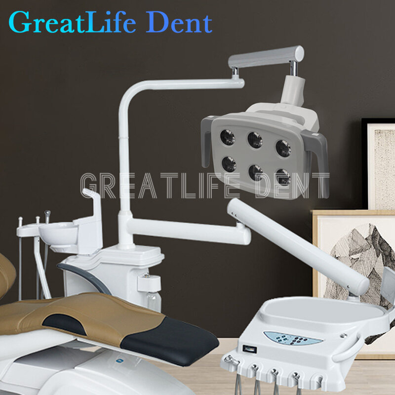 GreatLife Dent 7w 4Leds Dental Induction Chair Shadowless Light Dental Led Operating Lamp Led Surgical Dental Chair Led Light