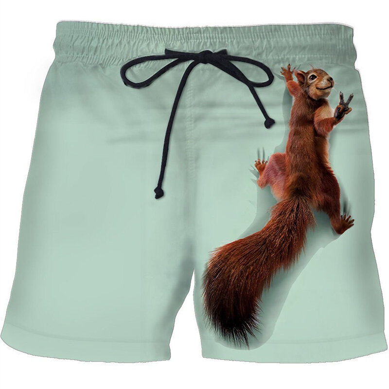 Pantalones cortos informales con estampado 3D para hombre, bañador de Surf, ropa de playa, secado rápido