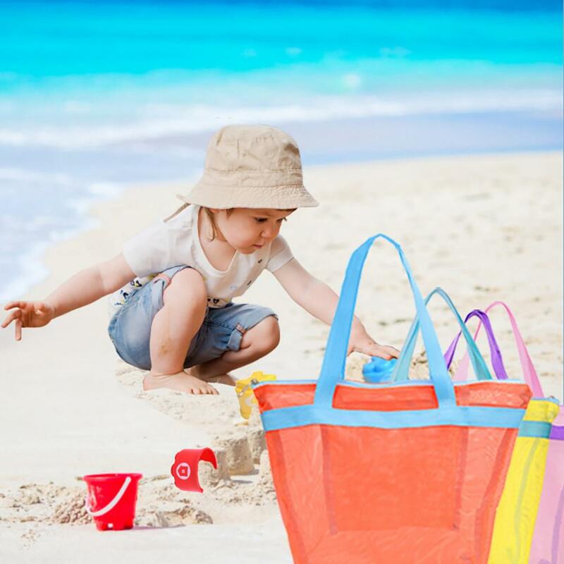 Сумка для хранения детских игрушек, вместительная пляжная сумка с быстросохнущей сеткой, дренажный портативный карман для душа, подходит для общежитий, путешествий, шампуня
