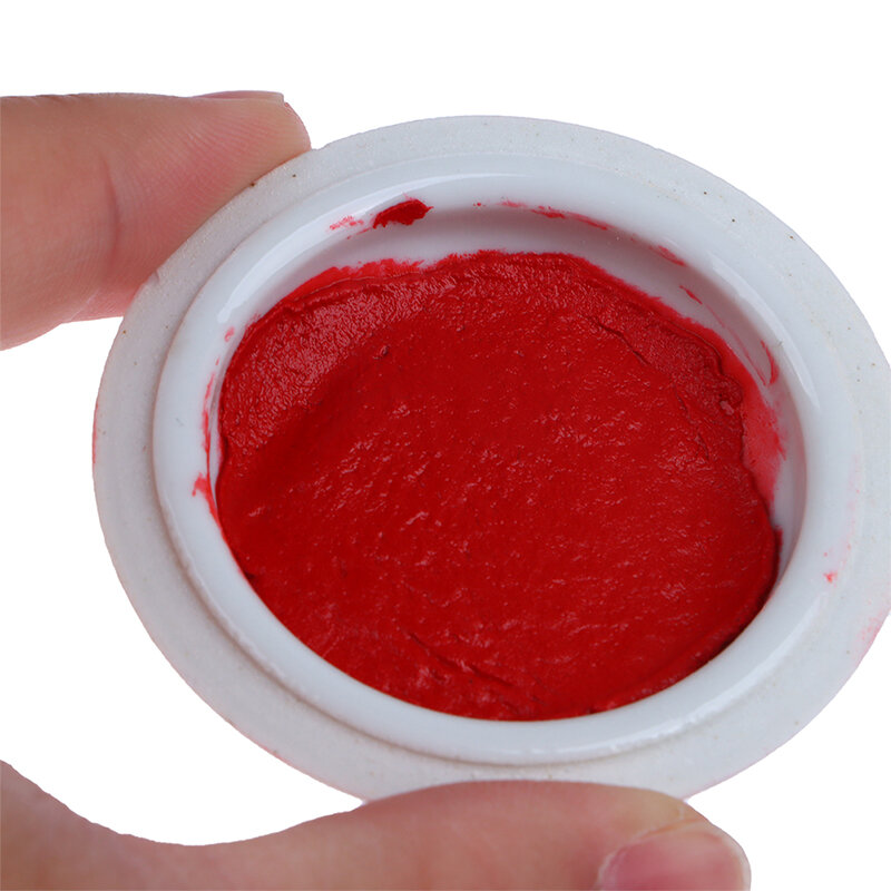 Scatola di ceramica calligrafia stampa argilla pittura cinese quaderni stampa cinabro rosso fango olio pasta di inchiostro rosso timbro argilla per sigillo