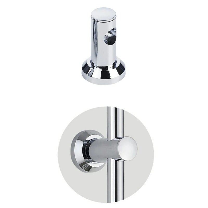 1pcs Durable Bathroom Bathtub Riser Bracket Wall Holder 22mm ABS Accessories Chrome Drilled Connection Round Pipe
