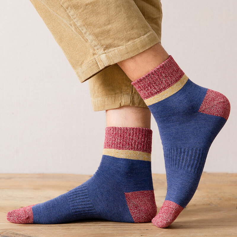 2021 nuovi calzini giapponesi Harajuku autunno inverno calzini da uomo caldi Thicke spugna traspirante calzini da lavoro Casual di alta qualità uomo