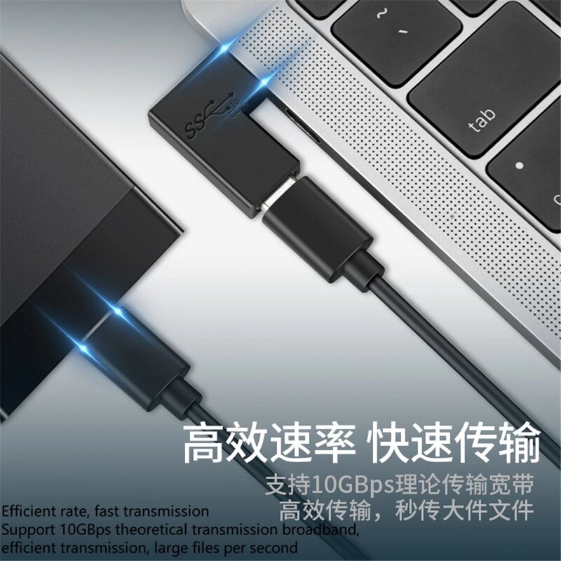 체인저 익스텐더 컨버터 C타입 어댑터, USB 3.0-type-c3.1Male-마이크로 USB 암 USB-C 컨버터, 10GBps 노트북에 적합