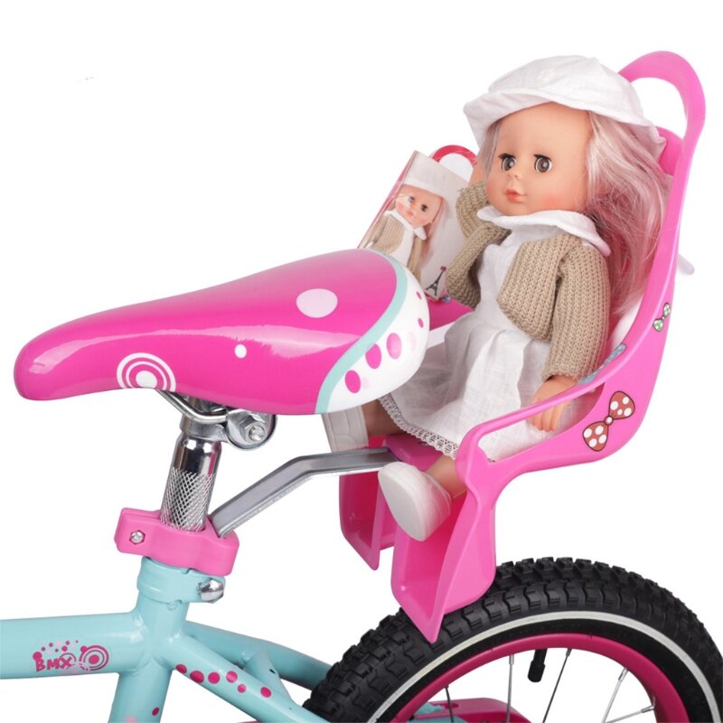 Y1UB – vélo amusant pour poupée, siège avec autocollants décoratifs, vélo pour bébé