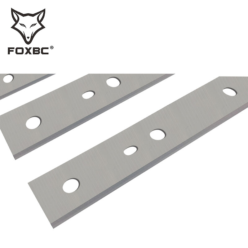 FOXBC-lâminas plaina para trabalhar madeira, DW7342 substituição para DeWalt DW734, faca plaina de madeira, conjunto de 3, 12,5 em