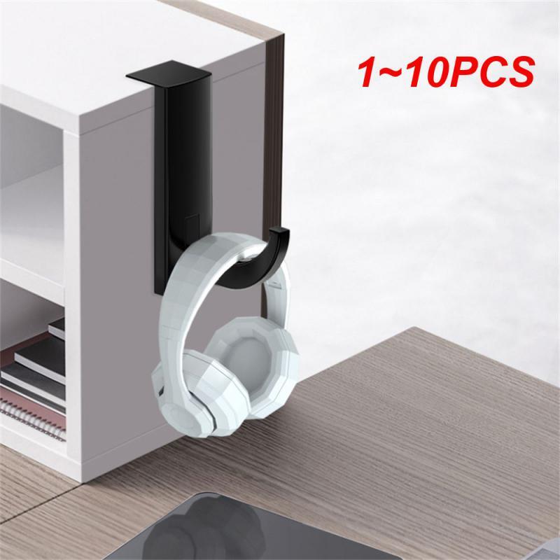 1~10PCS 1-Universal Headphones Stand Headphone Headset Hanger Punch-free Wall Mounted PC Monitor Earphone Stand Rack Hook Holder
