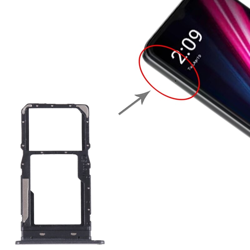 สำหรับ T-Mobile revvl 6 Pro 5G ถาดซิมการ์ด + ถาดใส่ไมโคร SD การ์ด