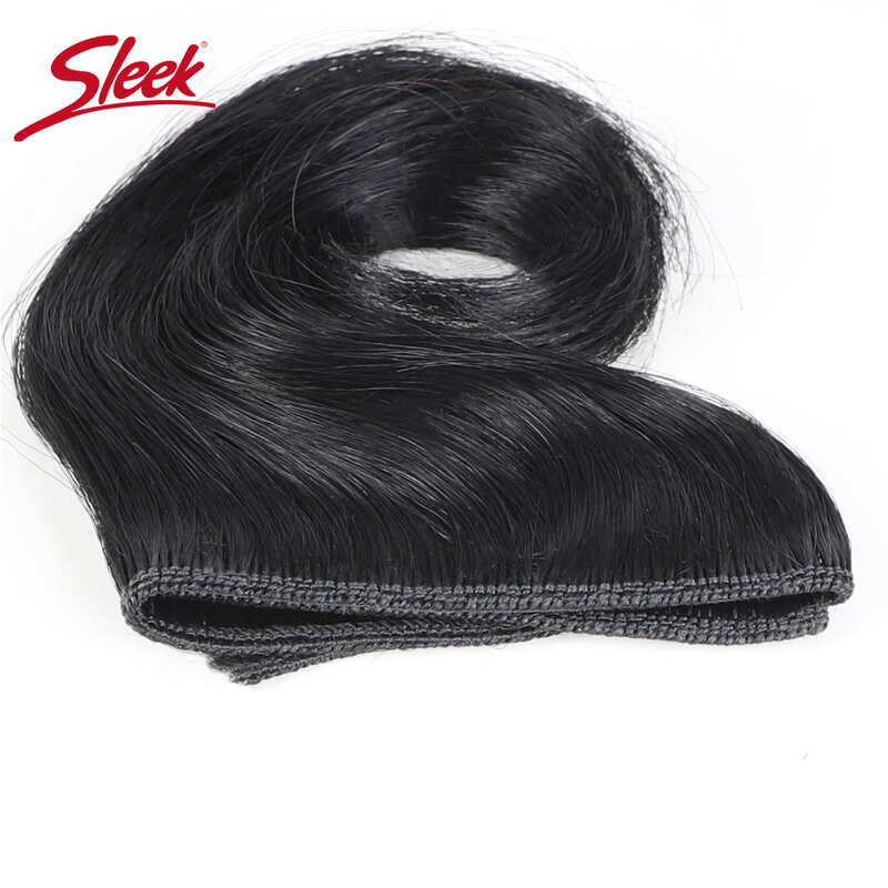 Mechones de cabello humano brasileño ondulado para mujeres negras, mechones elegantes Remy, corto, natural, negro oscuro, barato, paquete de 10 piezas