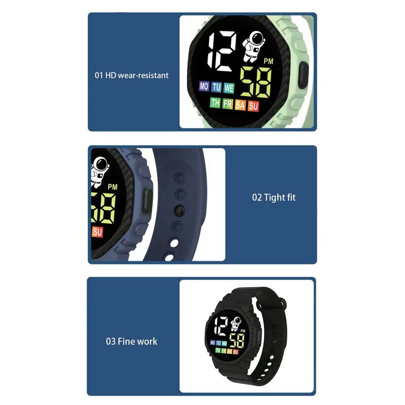 Children's Sports Watch Display Week Suitable For Outdoor Electronic Watch For Students ساعة ذكية للاطفال смарт часы для детей