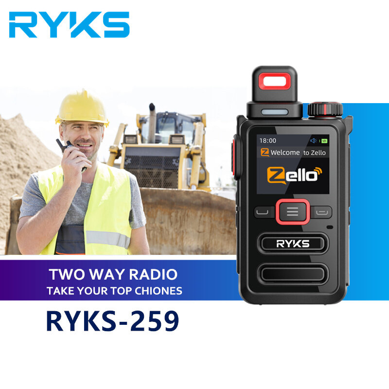 PTT Zello-walkie-talkie profesional, Radio de largo alcance con tarjeta Sim 4g, red WiFi, teléfono móvil, 100 millas, GPS