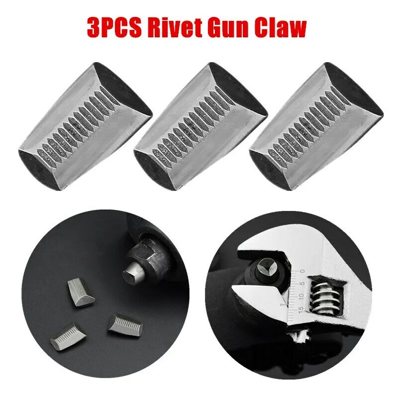 3Pcs Special Claws For Pneumatic Air Hydraulic Rivet Gun Riveter Nail Nut Riveting Tool High Strength Sturdy Replacement Tool
