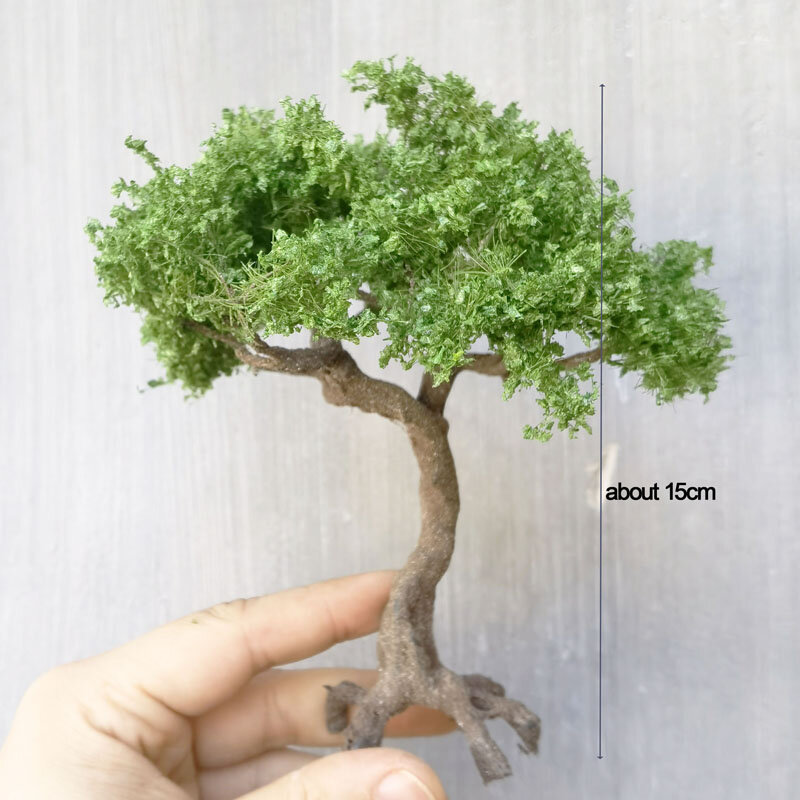 Mountain Pine Tree Model High-Quality Miniature Wire Tree Field Landscape Military Sand Table Material Train Railway Layout