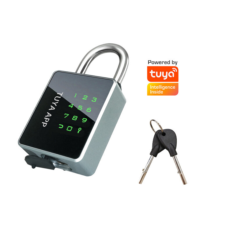 Wireless Tuya Smart Home Bluetooth Electronic Keyless Digital Padlock With Keys Unlock