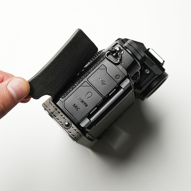 Mr.Stone-funda protectora para cámara Nikon Zf, accesorios hechos a mano de cuero genuino, bolsa Zf