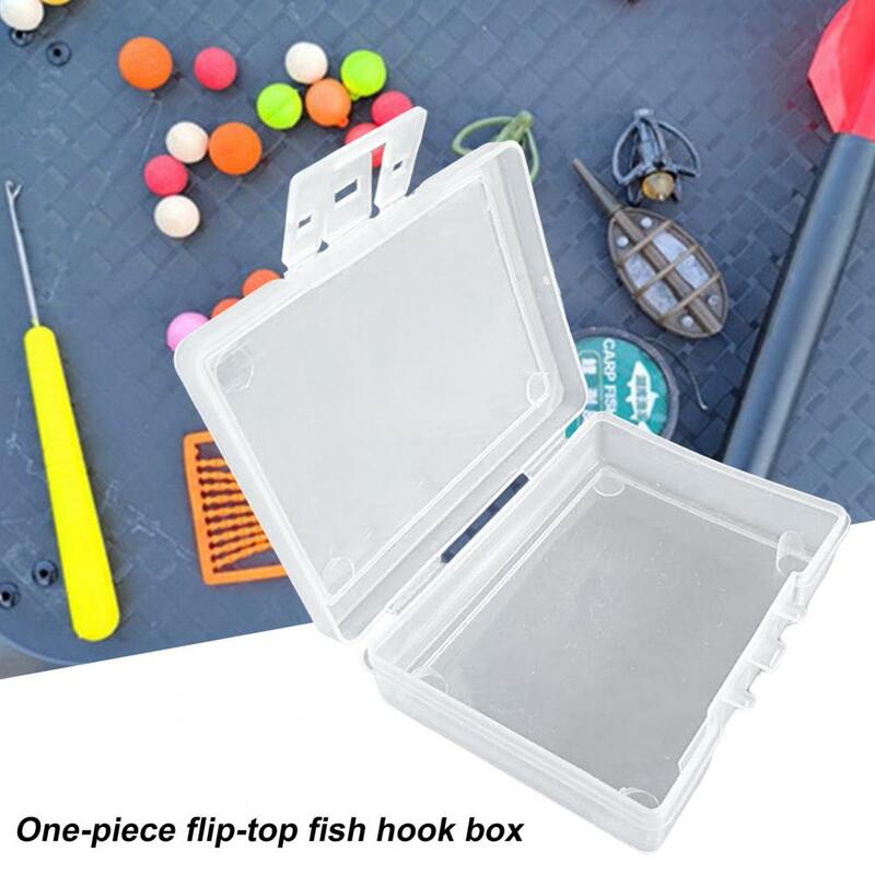 Practical Nail Art Jewelry Box Transparent Box Rectangular Fish Hook Box Fish Hook Storage Box for Fishing