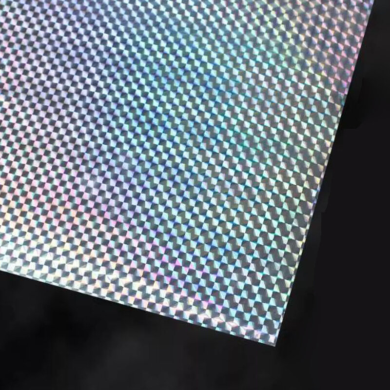 50 шт. Новая лазерная наклейка изменяющая цвет Светоотражающая простая серебряная печатная этикетка A3 x мм матовая клейкая