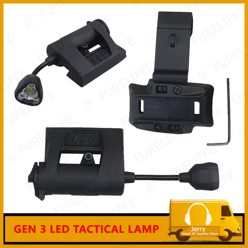 Original MPLS Modular Personal Lighting System Helmet Light Side Mounted Super Bright LED ARC Mounted Tactical Accessory