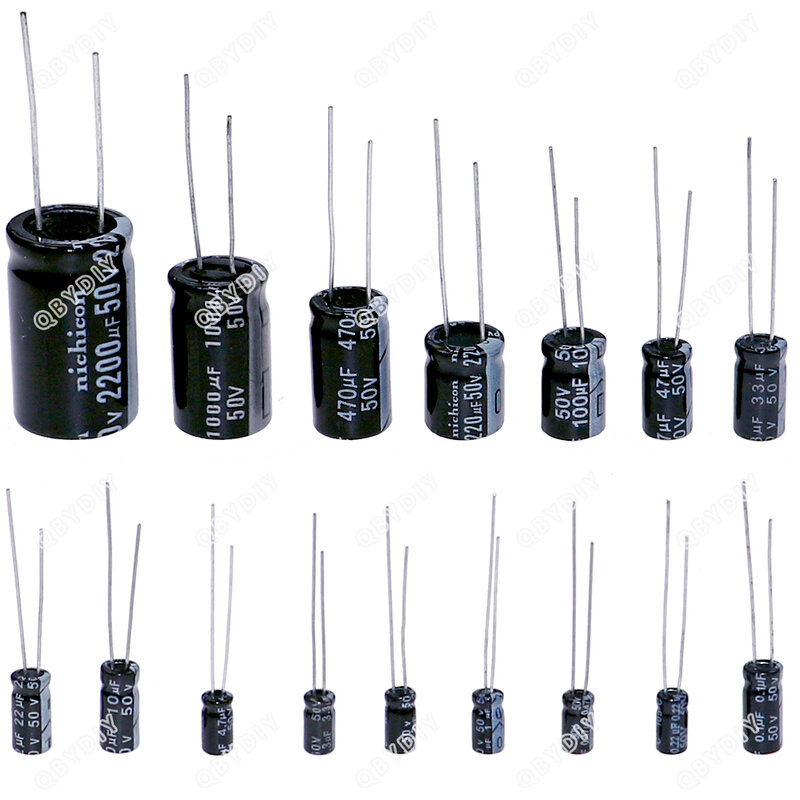 Набор электролитических конденсаторов 16 в 25 в 35 в 50 в 1 мкф 2,2 мкФ 3,3 мкФ 4,7 мкФ 10 мкФ 22 мкФ 33 мкФ 47 мкФ 100 мкФ 220 мкФ 330 мкФ 470 мкФ 1000 мкФ