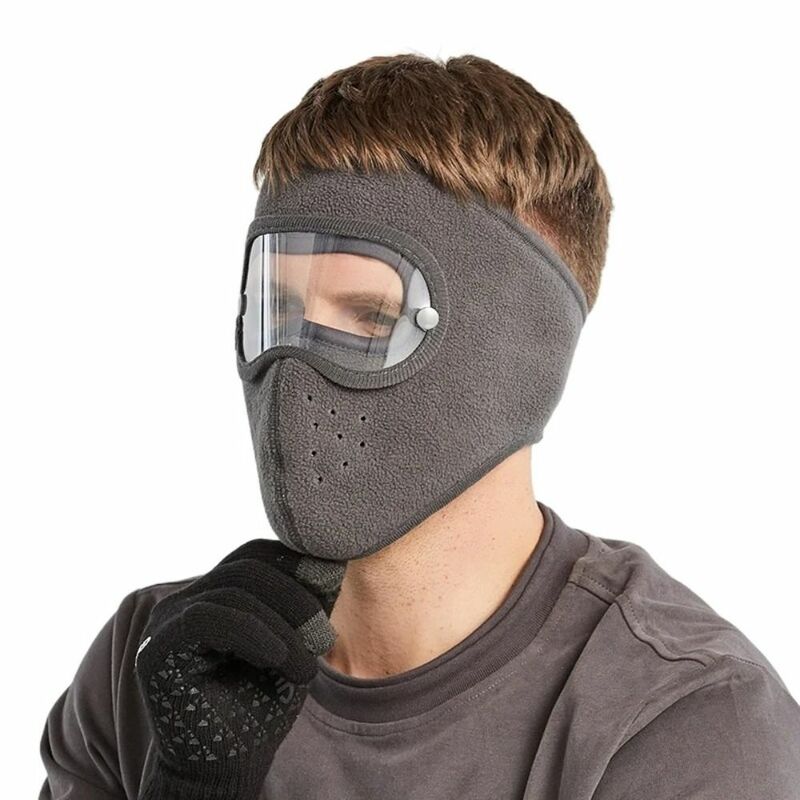 Теплые лыжные маски, креативные флисовые пылезащитные наушники, маска, ветрозащитная Утепленная зимняя маска для мужчин