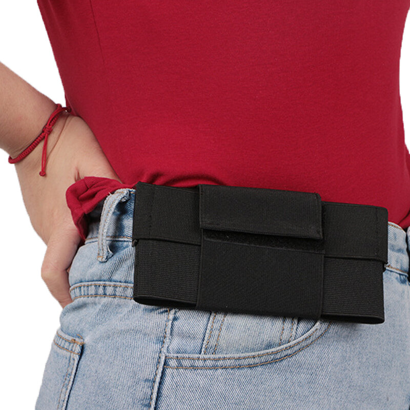 Cartera Invisible antirrobo para hombre y mujer, bolsa de cintura para teléfono móvil, ultrafina, para caza al aire libre