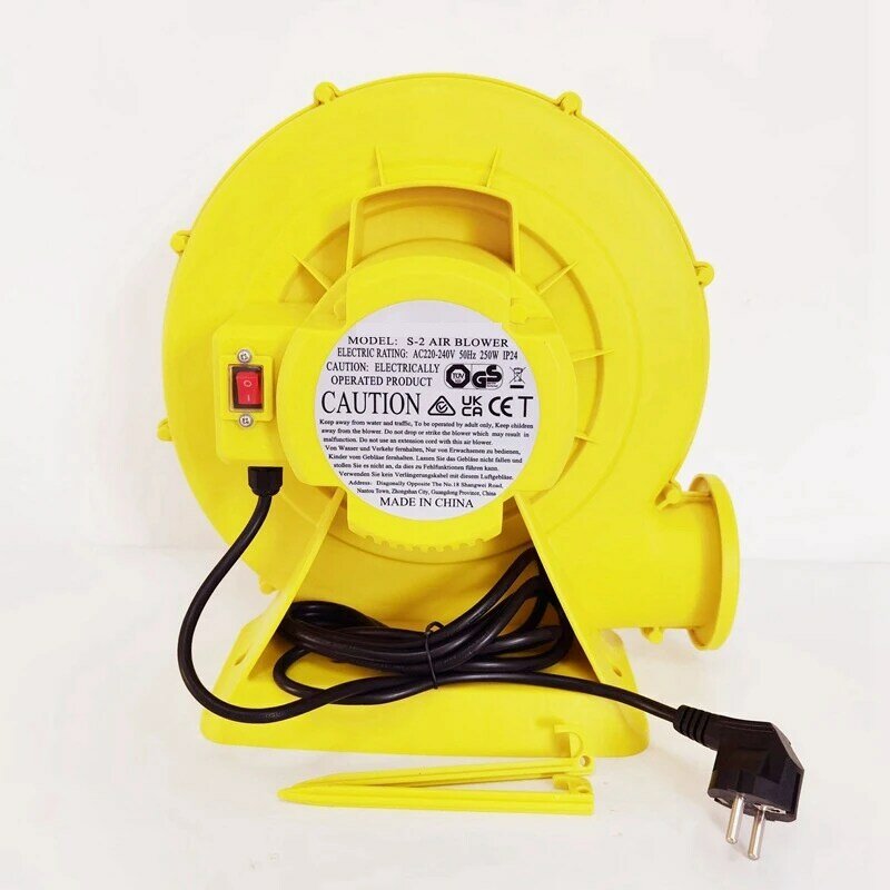 Ventilatore modello aria 250W ventilatore centrifugo scarico polvere ventilatore elettrico giocattolo del fumetto modello gonfiabile ventilatore US Plug
