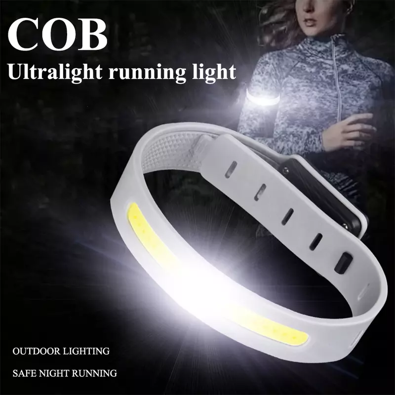 Outdoor Sports Night Running Light Multifunctional Wrist Light Night Safety Warning Light Waterproof Camping Hand Flashlight USB
