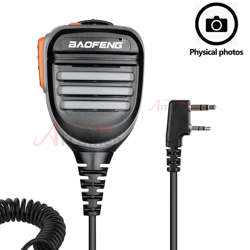 Micrófono impermeable para walkie-talkie, altavoz de hombro para walkie-talkie, TYT, TH-UV8000D, MD-380, Baofeng, UV-5R, UV-S9, UV-13 PRO, UV-16