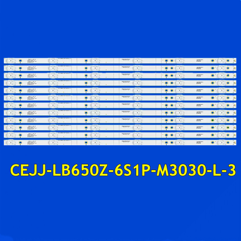 Bande de rétroéclairage TV LED pour 65PUF6693/T3 65PUD6794/77 65AB12/65AD08 12X6 02D651206001-X2 CEJJ-LB650Z-6S1P-M3030-L-3