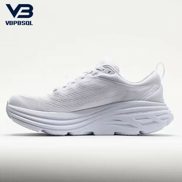 VBPBSQL sepatu lari Bondi 8 Pria Wanita, sneaker kasual nyaman bahan ringan penyerap guncangan gaya klasik untuk pria dan wanita