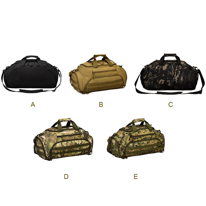 35L Backpack Nylon Mercerized Cotton Crossbody Purse Wear-resistance Nylon Messenger Bags Shoulder Bag Black Camouflage