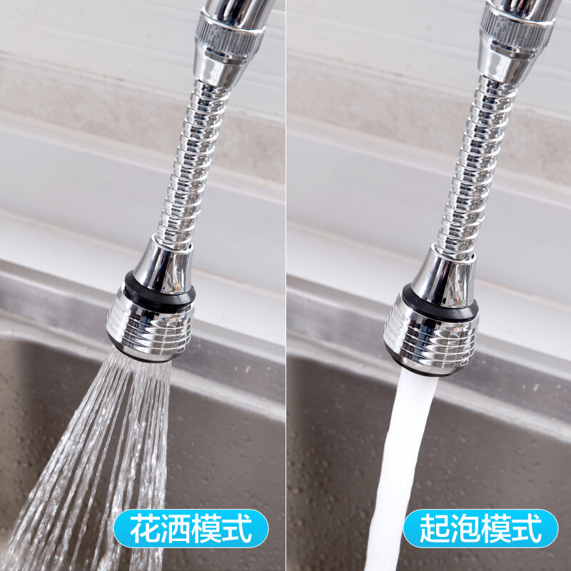 Extended faucet water outlet nozzle splash head water saver kitchen household extended shower spray extender filter tools car ac