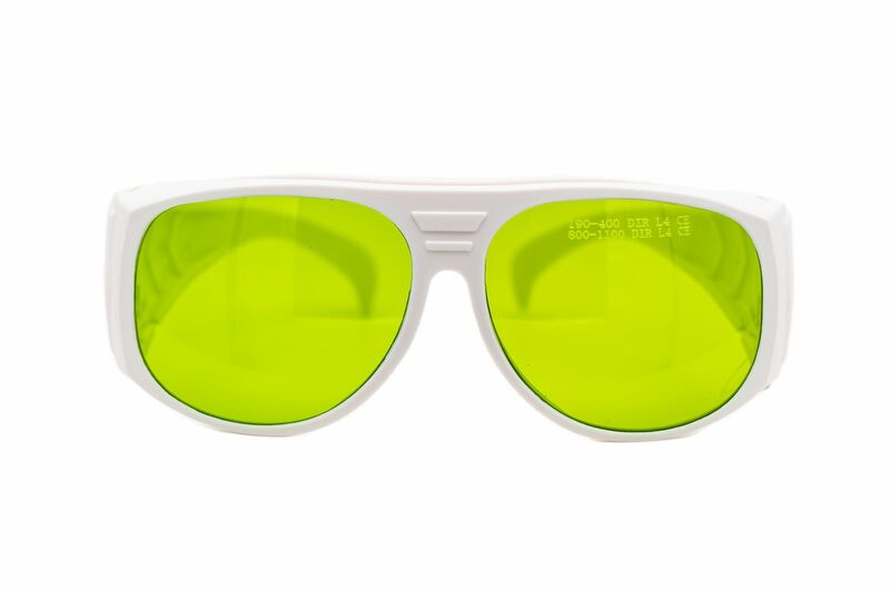 Holmium Laser Safety Goggles with 1800-2200nm O.D 2+ and 190-400nm O.D 4+  VLT 25%