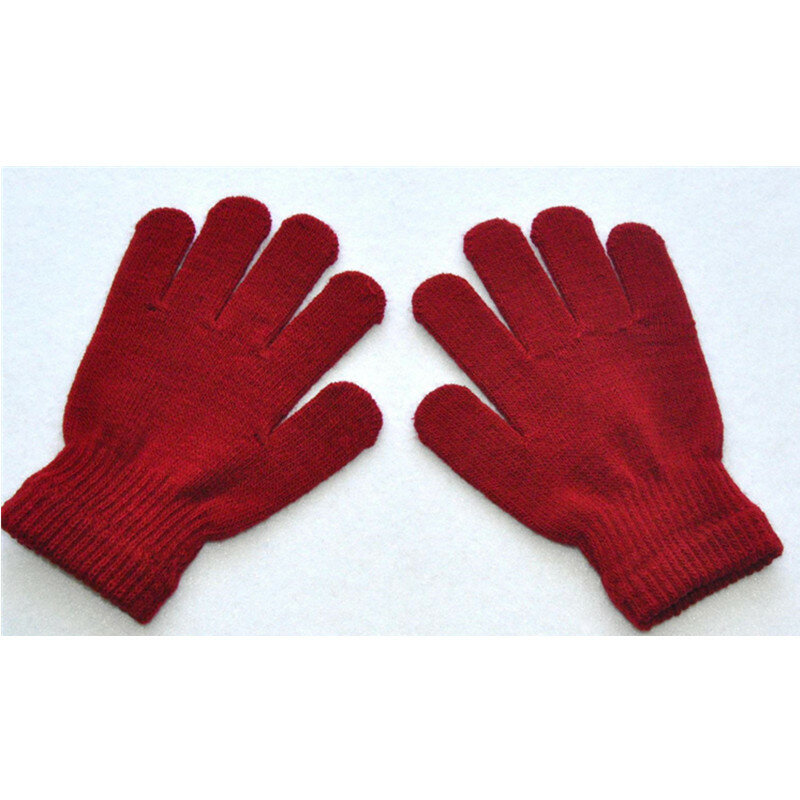 Новинка 2023 года; Детские зимние теплые вязаные перчатки; Вязаные акриловые перчатки для маленьких мальчиков и девочек