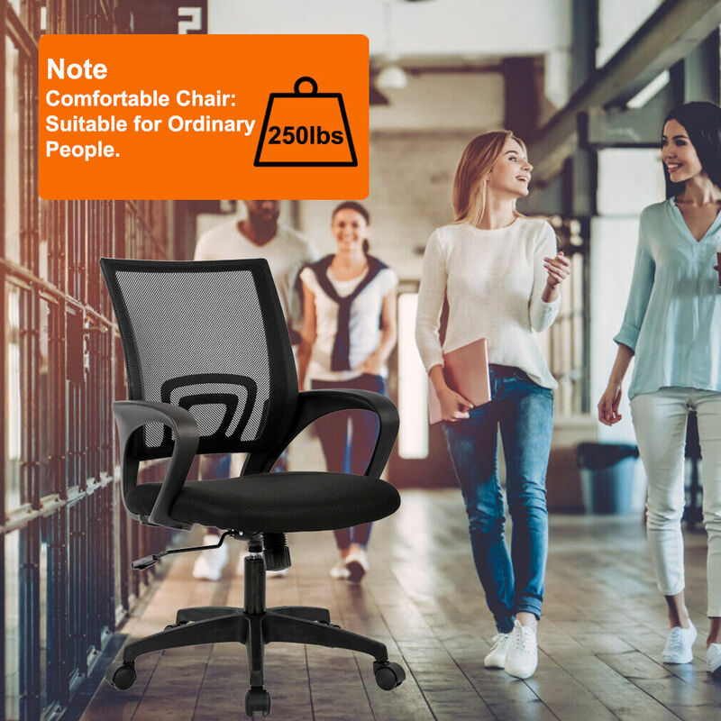 Krzesło do biura domowego ergonomiczny krzesło do pracy na komputerze z krzesło biurowe siatki z stabilizator lędźwiowy podłokietnikiem połączenie obrotowe regulowane krzesło
