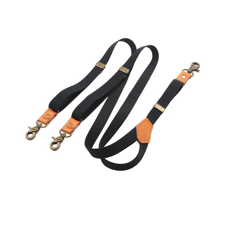 Bretelles élastiques réglables pour hommes, boucles de ceinture en forme de crochet, bretelles de pantalon, mode décontractée, rapDuty