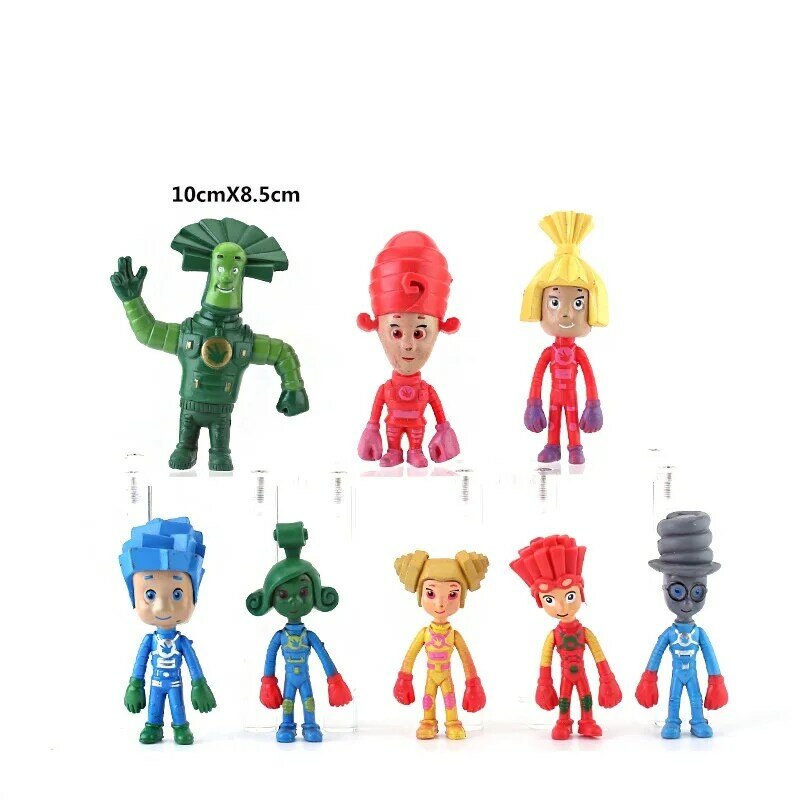 8Pcs/Set Cartoon Doll Kids Toys The Fixies Model PVC Action Figure Collection Model Toys Children Christmas Gifts