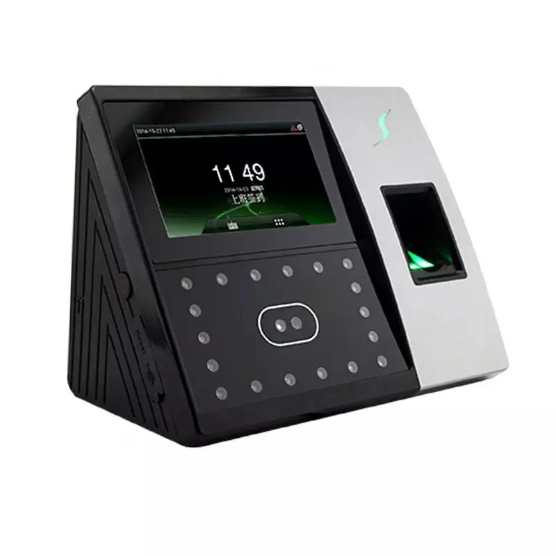 Zk Iface702/Uface202 Biometrische Vingerafdruk Gezicht Gezichtsherkenning Tijdregistratie Machine Toegangscontrolesysteem Voor Deur