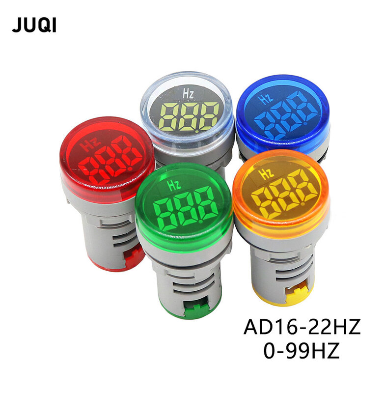 AD16 nowy mini LED AC cyfrowy wyświetlacz miernik częstotliwości 0-99Hz wskaźnik uniwersalny licznik z wyświetlaczem cyfrowym przysłona 22mm Hz miernik